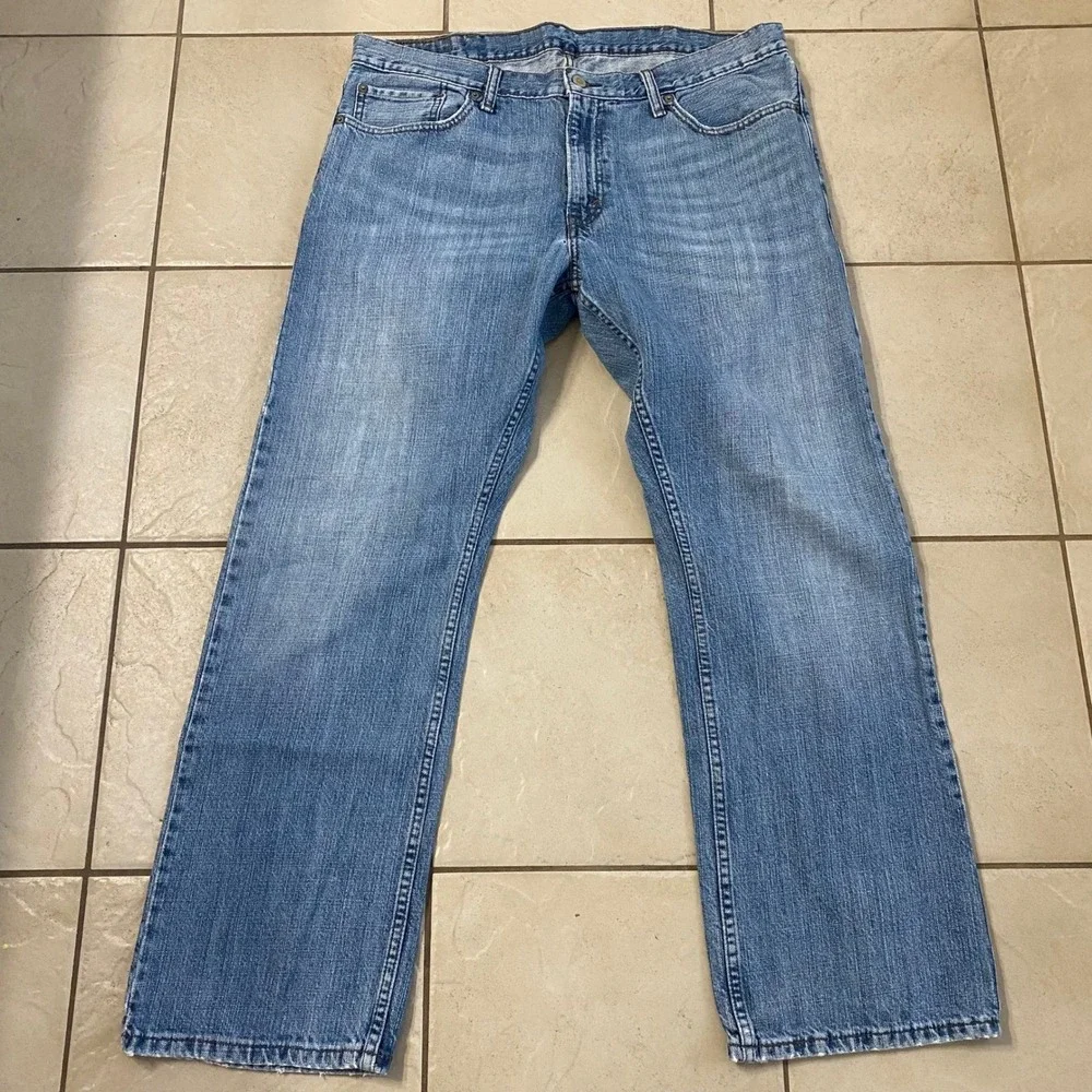 Levi's 514 Straight Fit Mens Light‎ Wash Denim Jeans Size 38x30